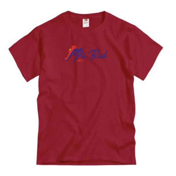 True Red Round Neck ‘Ma-Bad’ T-shirt